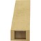 Ekena Millwork 5-inch W x 12-inch D x 12-inch H Geneva Rough Cedar Woodgrain TimberThane Knee Brace, Primed BRCUR05X12X12GNVRCPR - alternate 6